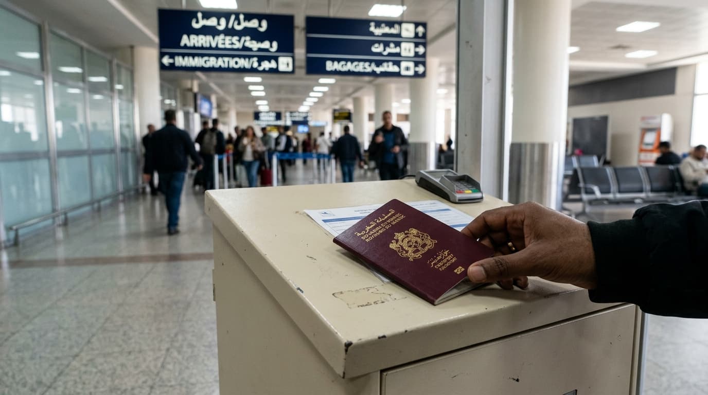 Illustration article eSIM Maroc : carte sim aeroport maroc